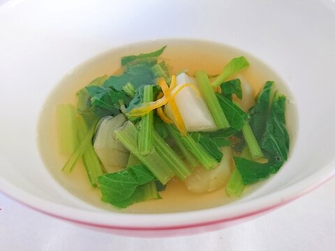 蕪と小松菜のスープ